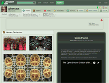 Tablet Screenshot of cyberxaos.deviantart.com