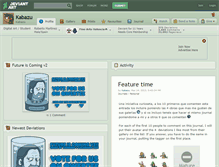 Tablet Screenshot of kabazu.deviantart.com