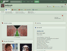 Tablet Screenshot of daddyconk.deviantart.com