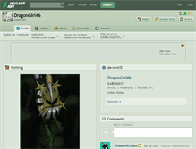 Tablet Screenshot of dragongirl46.deviantart.com