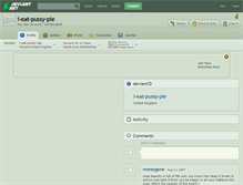 Tablet Screenshot of i-eat-pussy-pie.deviantart.com