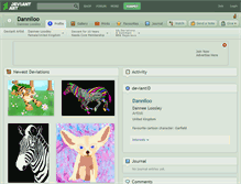 Tablet Screenshot of danniloo.deviantart.com