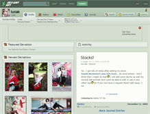 Tablet Screenshot of lusiak.deviantart.com