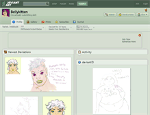 Tablet Screenshot of bellykitten.deviantart.com