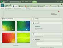 Tablet Screenshot of oxygeno2.deviantart.com