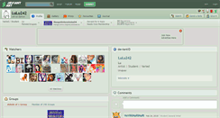 Desktop Screenshot of lulu242.deviantart.com