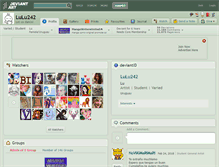 Tablet Screenshot of lulu242.deviantart.com