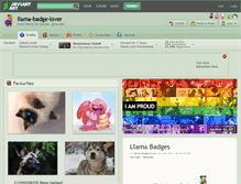 Tablet Screenshot of llama-badge-lover.deviantart.com