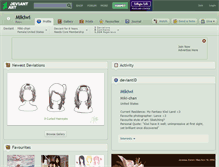 Tablet Screenshot of mikiwi.deviantart.com