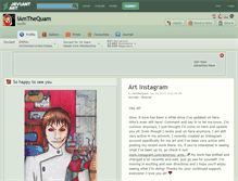Tablet Screenshot of iamthequam.deviantart.com