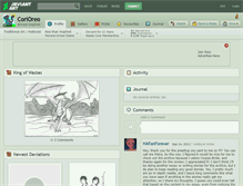 Tablet Screenshot of corioreo.deviantart.com