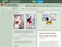 Tablet Screenshot of anime-watch.deviantart.com