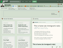 Tablet Screenshot of dannyska.deviantart.com