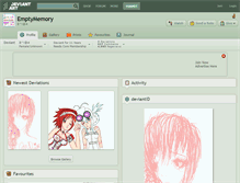 Tablet Screenshot of emptymemory.deviantart.com