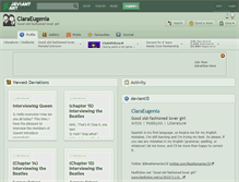 Tablet Screenshot of claraeugenia.deviantart.com