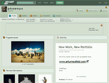 Tablet Screenshot of p-h-o-e-n-y-x.deviantart.com