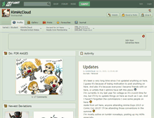 Tablet Screenshot of kimmccloud.deviantart.com