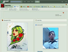 Tablet Screenshot of daemios.deviantart.com