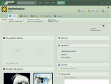 Tablet Screenshot of chelleshocked.deviantart.com