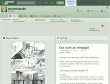 Tablet Screenshot of dokutokustudio.deviantart.com