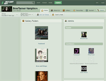 Tablet Screenshot of breetanner-vampire.deviantart.com