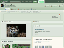 Tablet Screenshot of moonsongstock.deviantart.com