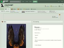 Tablet Screenshot of crazylunagirl.deviantart.com