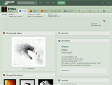 Tablet Screenshot of emeca.deviantart.com