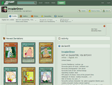 Tablet Screenshot of invaderdrew.deviantart.com