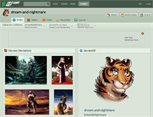 Tablet Screenshot of dream-and-nightmare.deviantart.com