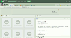 Desktop Screenshot of karloon.deviantart.com
