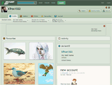 Tablet Screenshot of ktrox1322.deviantart.com