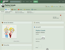 Tablet Screenshot of playboy-canada.deviantart.com