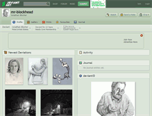 Tablet Screenshot of mr-blockhead.deviantart.com