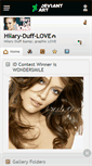 Mobile Screenshot of hilary-duff-love.deviantart.com