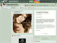 Tablet Screenshot of hilary-duff-love.deviantart.com