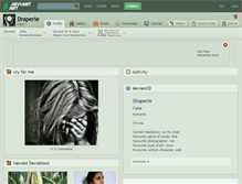 Tablet Screenshot of draperie.deviantart.com