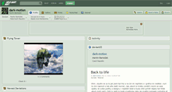 Desktop Screenshot of dark-motion.deviantart.com