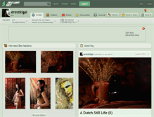 Tablet Screenshot of ereszkigal.deviantart.com