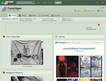 Tablet Screenshot of fuzzyslipper.deviantart.com