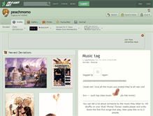 Tablet Screenshot of peachmomo.deviantart.com