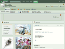 Tablet Screenshot of haikukitty.deviantart.com