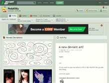 Tablet Screenshot of pedokitty.deviantart.com