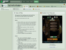 Tablet Screenshot of mycreativedesign.deviantart.com