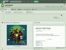 Tablet Screenshot of malonahuai.deviantart.com