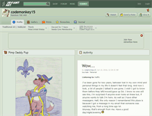 Tablet Screenshot of codemonkey15.deviantart.com