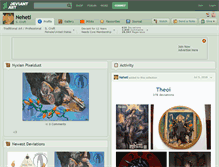 Tablet Screenshot of neheti.deviantart.com