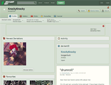 Tablet Screenshot of knockyknocky.deviantart.com