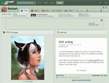 Tablet Screenshot of blackash.deviantart.com