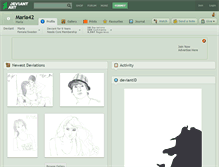 Tablet Screenshot of maria42.deviantart.com